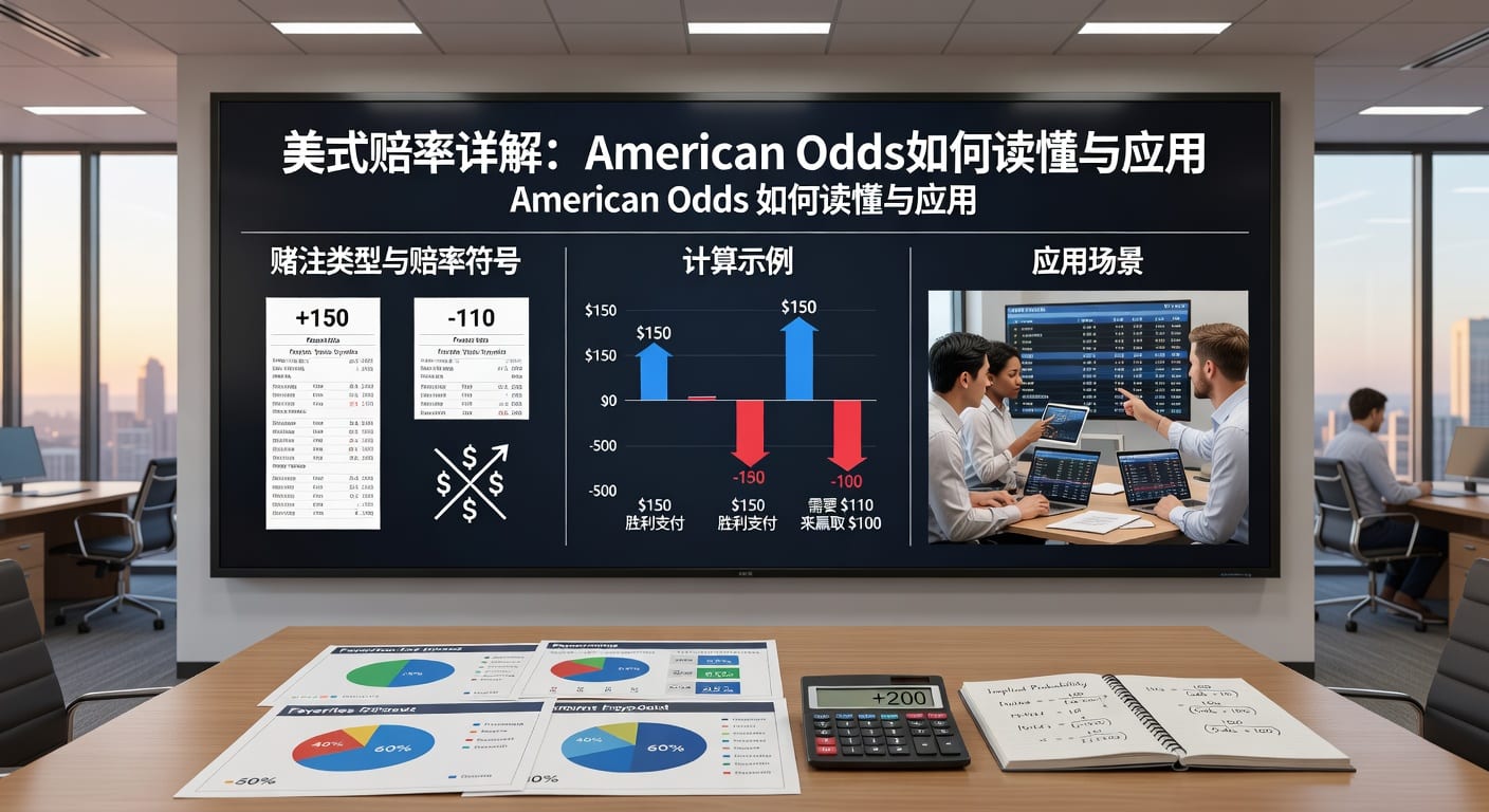 美式赔率 (American Odds) 详解：新手入门、计算方法与投注策略 | 华体会体育