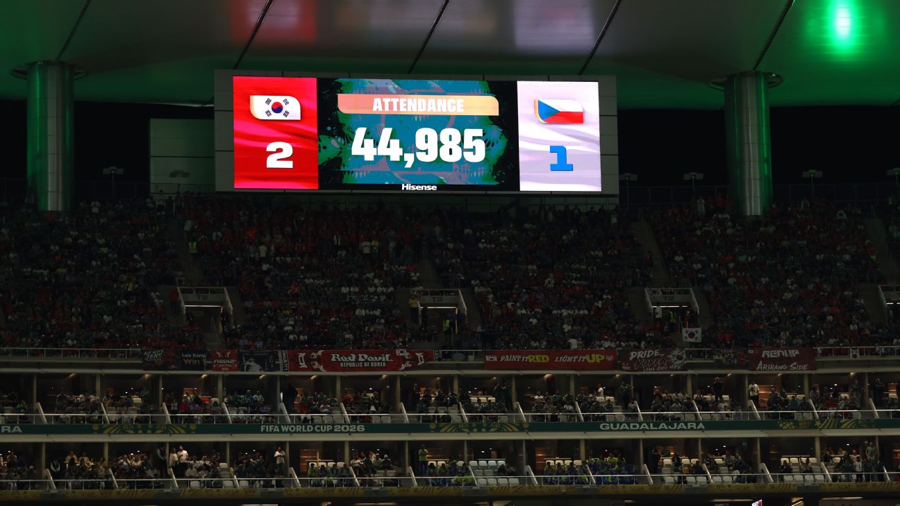 FIFA为韩国与捷克世界杯比赛出席人数辩护 44985座位数据引争议
